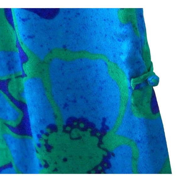 Vintage 60's Hawaiian Dress Liberty House by Sydney Polynesian Aloha Maxi Cheong - Picture 4 of 10